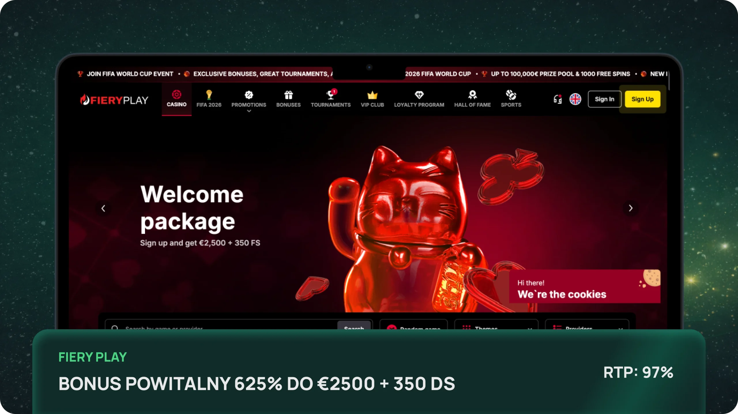 fiery play bonus