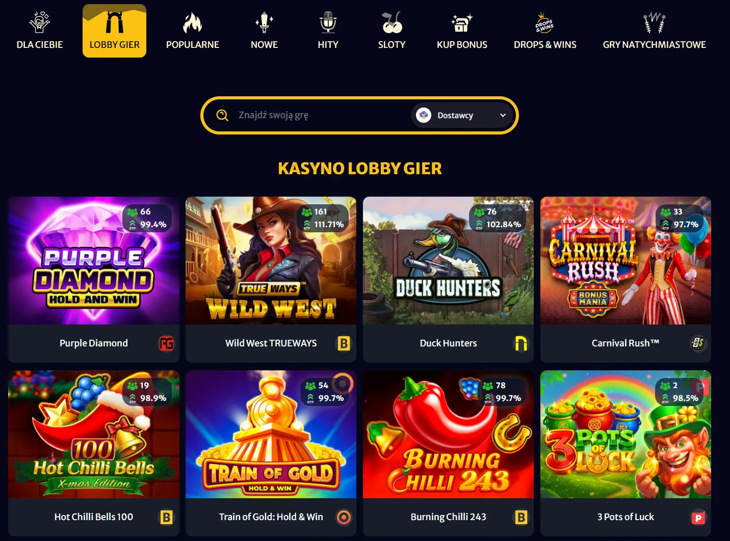 Gry hazardowe w Hell Spin Casino
