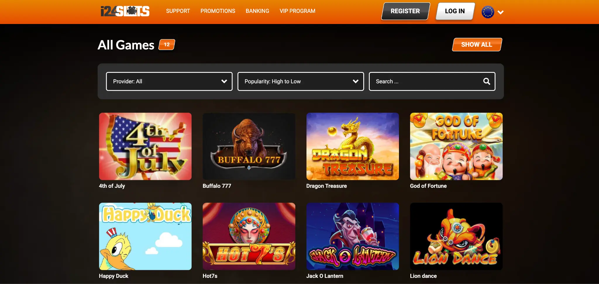 Gry hazardowe w i24Slots