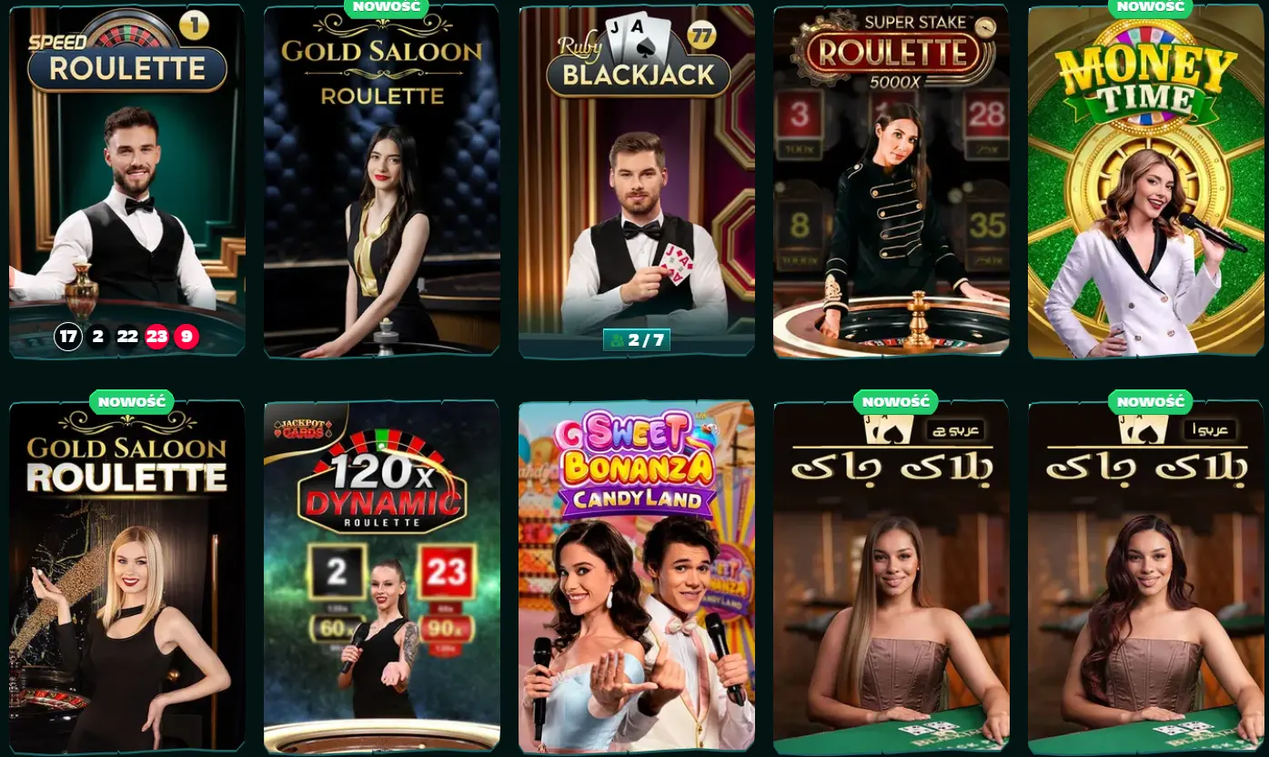 Kasyno na zywo w playio