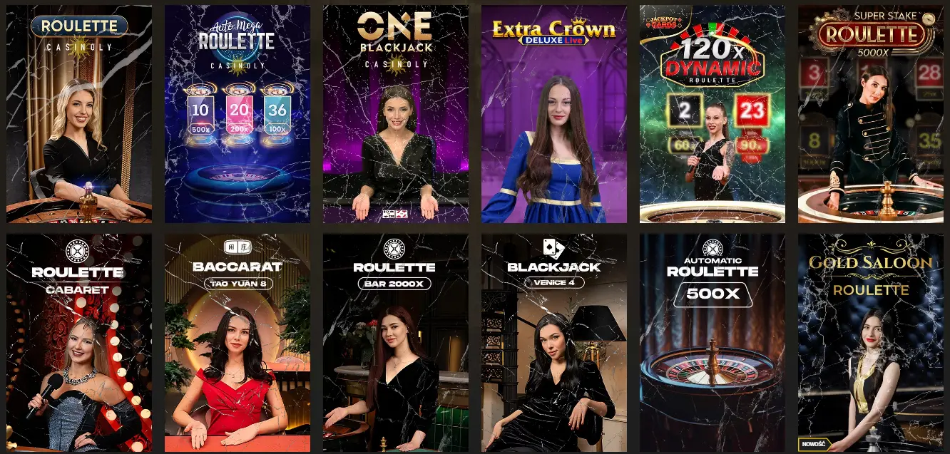 Kasyno na zywo w Casinoly