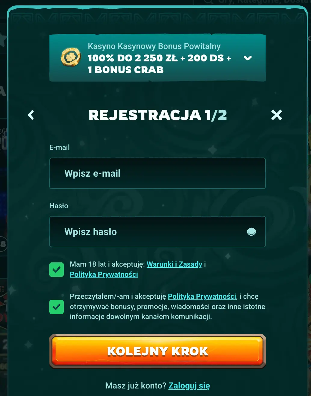 Rejestracja w Playio