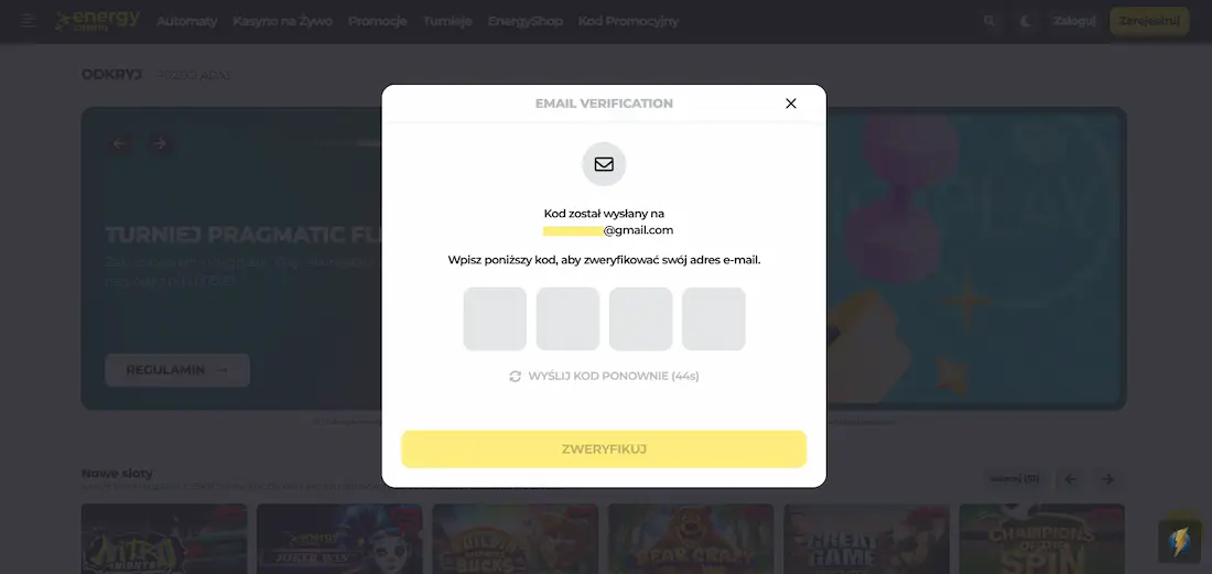 energy-casino-rejestracja-krok-2