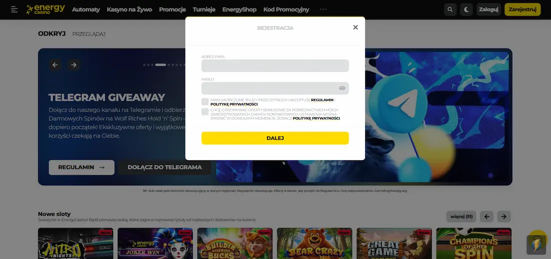 energy-casino-rejestracja