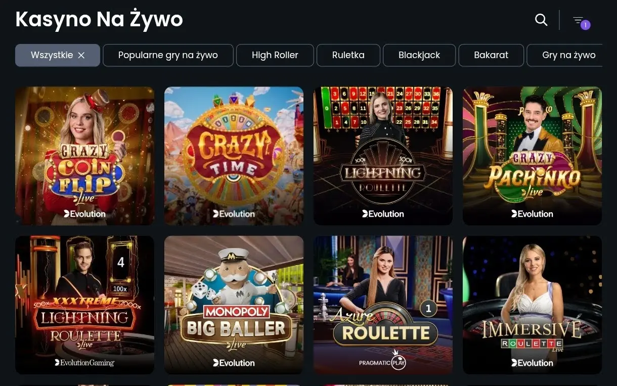 kasyno na zywo w betspino